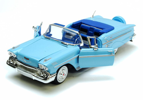 1958 Chevrolet Impala Convertible- Motormax Premium American 73267 - 1/24 Scale Diecast Model Car