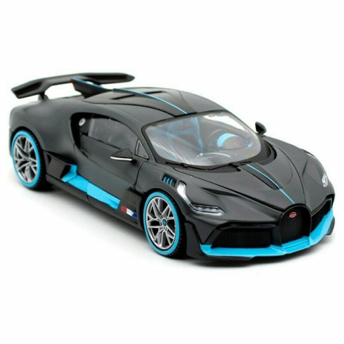 Bugatti Divo, Satin Charcoal Grey - Maisto 31526CHBL - 1/24 scale Diecast Model Toy Car