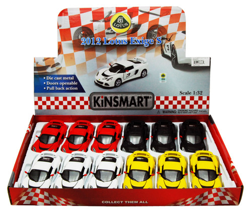 2012 Lotus Exige S #3 Diecast Car Package - Box of 12 1/32 scale Diecast Model Cars, Assorted Colors