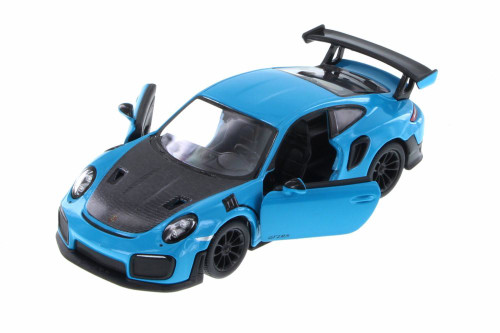 Porsche 911 GT2 RS Hard Top, Blue - Kinsmart 5408D - 1/36 Scale Diecast Model Toy Car