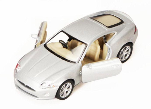 Jaguar XK Coupe, Silver - Kinsmart 5321D - 1/38 scale Diecast Model Toy Car (Brand New, but NOT IN BOX)