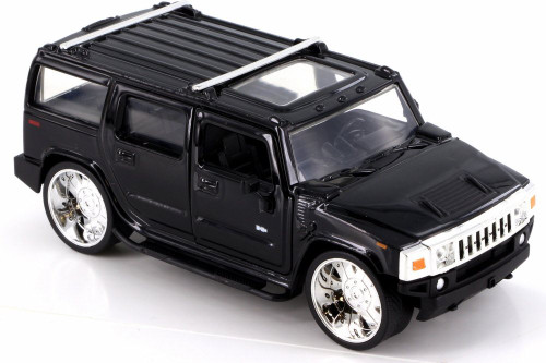 2003 Hummer H2, Black - JADA 91560 - 1/32 Scale Diecast Model Toy Car