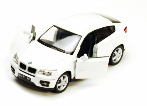 BMW X6, White - Kinsmart 5336D - 1/38 scale Diecast Model Toy Car (Brand New, but NOT IN BOX)