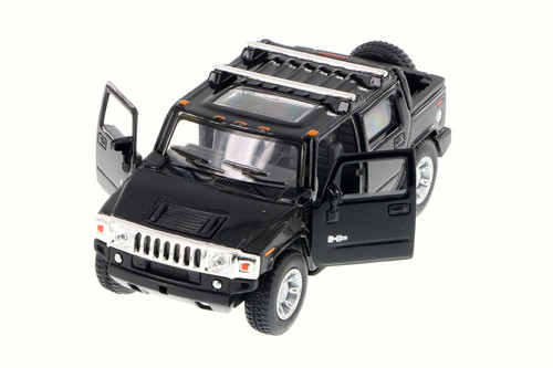 2005 Hummer H2 SUT Pickup Truck, Black - Kinsmart 5097D - 1/40 scale Diecast Car (New, but NO BOX)