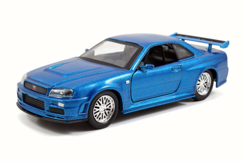 Brian's Nissan Skyline GT-R, Blue - Jada 97185 - 1/32 Scale Diecast Model Toy Car