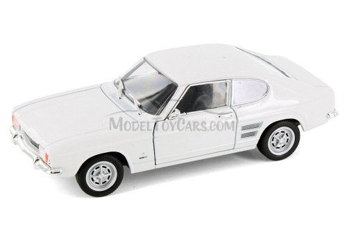 1969 Ford Capri Hard Top, White - Welly 24069/4D - 1/24 Scale