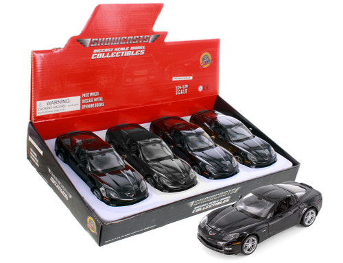 2007 Chevy Corvette Hard Top, Black - Showcasts® 22504/4D - 1/24