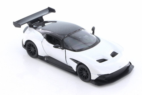 2016 Aston Martin Hard Top, White - Kinsmart 5407D - 1/38 Scale Diecast Model Toy Car