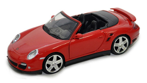 Porsche 911 Turbo Cabriolet, Red - Motormax 73348 - 1/24 scale