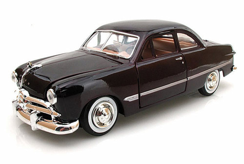 1949 Ford Coupe, Burgundy - Motormax Premium American 73213 - 1/24