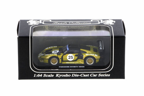 1996 Porsche 911 GT1, #25 - Kyosho K06521D - 1/64 scale Resin