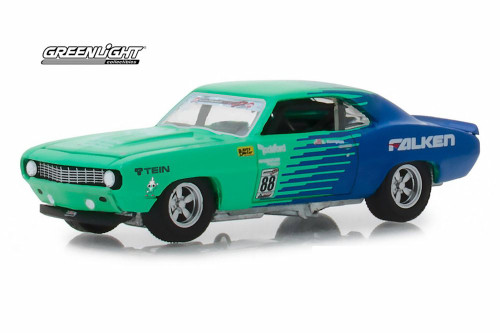 1969 Chevy Camaro, #88 Falken Tires  - Greenlight 29959/48 - 1/64 scale Diecast Model Toy Car