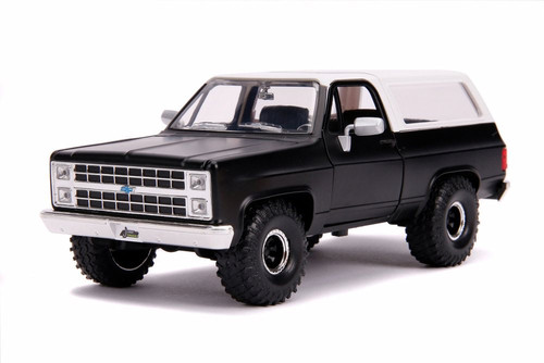 1980 Chevy Blazer K5 Off Road, Matte Black - Jada 31629DP1 - 1/24