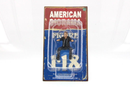 Biker Bull Dog 1:18 scale male figure&Attire - American Diorama 23866  1/18 Scale Diorama Accessory