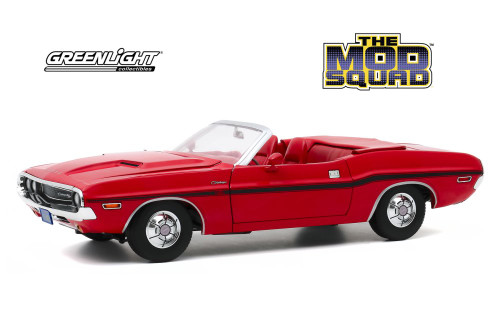 1970 Dodge Challenger R/T Convertible, The Mod Squad - Greenlight 13565 - 1/18 scale Diecast Car