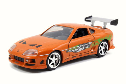 Brian's Toyota Supra, Orange - Jada 97345 - 1/32 Scale Diecast Model Toy Car