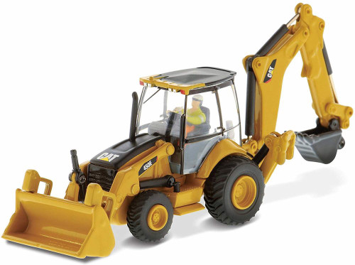 Caterpillar 450E Backhoe Loader, Yellow - Diecast Masters 85263 - 1/87 scale Diecast Model Toy Car