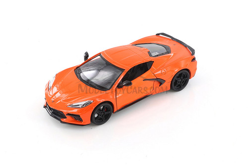 2020 Chevy Corvette C8 Stingray, Orange - Showcasts 79360/16D - 1/24 scale Diecast Model Toy Car  (1 car, no box)
