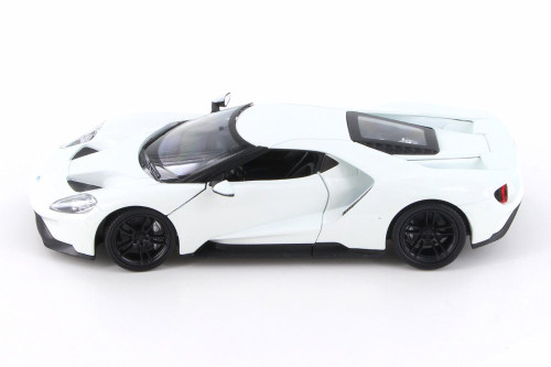 2017 Ford GT, White - Welly 24082/4D - 1/24 Scale Diecast Model Toy Car