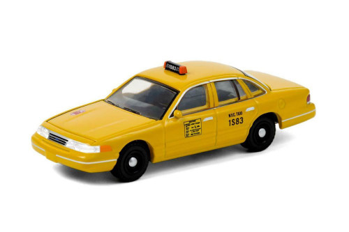 New York City Taxi 1994 Ford Crown Victoria, Yellow - Greenlight 30206/48 - 1/64 scale Diecast Car
