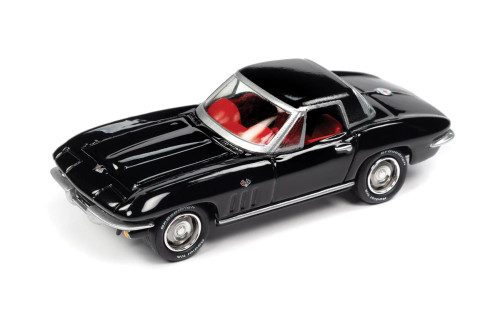 1965 Chevy Corvette, Tuxedo Black - Johnny Lightning JLSP103/24A