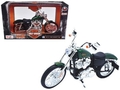 2013 Harley-Davidson XL 1200V Seventy Two, Green - Maisto 32335