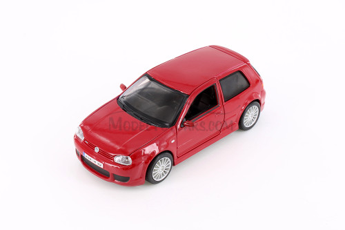 2004 Volkswagen Golf R32, Red - Showcasts 34290 - 1/24 scale Diecast Model Toy Car