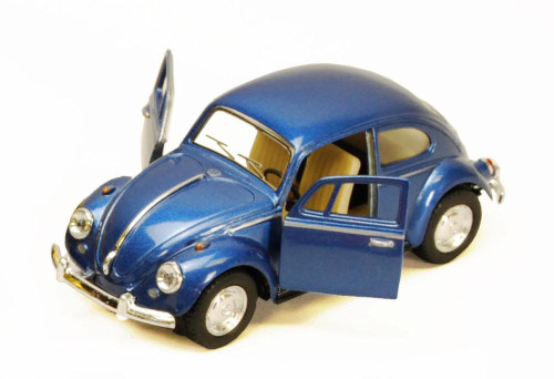 1967 Volkswagen Classic Beetle, Blue - Kinsmart 5057D - 1/32 scale Diecast Car (New, but NO BOX)