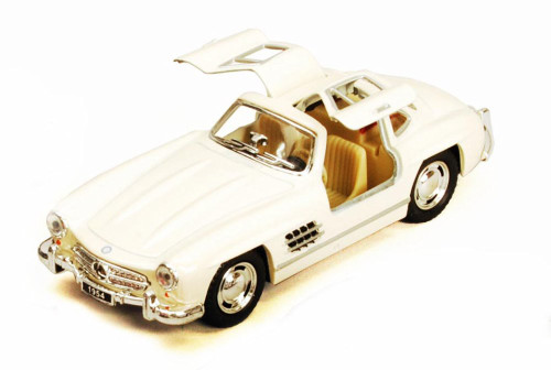 1954 Mercedes-Benz 300SL, Ivory - Kinsmart 5346D - 1/36 Diecast Car (Brand New, but NOT IN BOX)