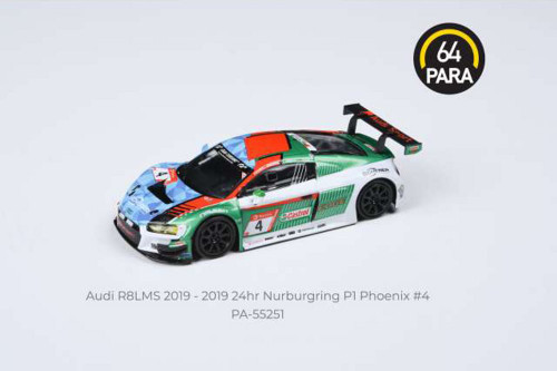 2019 Audi R8 LMS #4 Audi Sport Team  Nurburgring P1 24 PA55251 - 1/64 scale Diecast Model Toy Car