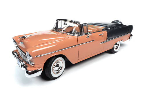 1955 Chevy Bel Air, Coral Pink with Shadow Gray - Auto World