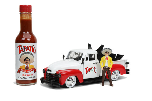 1953 Chevy Pickup Truck with Charro Man figure, Tapatio - Jada Toys 31968 - 1/24 scale Diecast Car