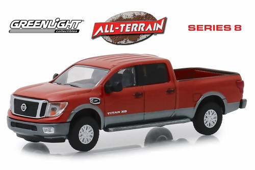 2018 Nissan Titan XD Platinum Pickup Truck, Copper - Greenlight 35130F/48 - 1/64 Scale Diecast Car