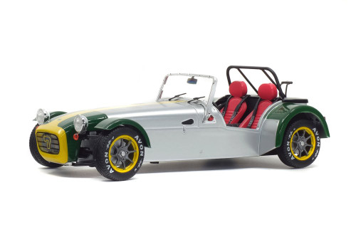 1989 Lotus 7 Aluminum Body Convertible, Silver - Solido S1801803 - 1/18 scale Diecast Model Toy Car