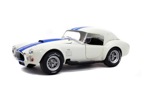 1965 Shelby Cobra 427 S/C Convertible, Wimbledon White - Solido S1804906 - 1/18 scale Diecast Car