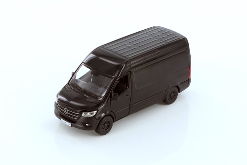 2019 Mercedes-Benz Spinter Van, Black - Kinsmart 5426D - 1/48 scale Diecast Model Toy Car