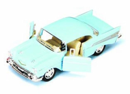 1957 Chevy Bel Air, Blue -  5313D - 1/40 scale Diecast Model Toy Car (Brand New, but NOT IN BOX)