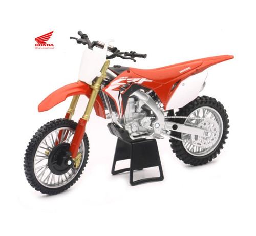 Honda CRF450R Dirt Bike, Orange - New Ray 57873 - 1/12 scale Model Toy Motorcycle