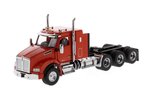 Kenworth T880 SBFA Sleeper Tridem Tractor (Cab Only), Speed Orange - Diecast Masters 71057 - 1/50 scale Diecast Model Toy Car