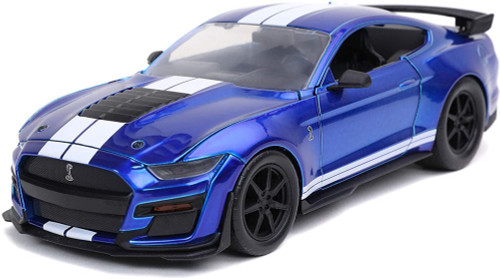 2020 Ford Mustang Shelby GT500, Blue - Jada Toys 32409/4 - 1/24 scale Diecast Model Toy Car