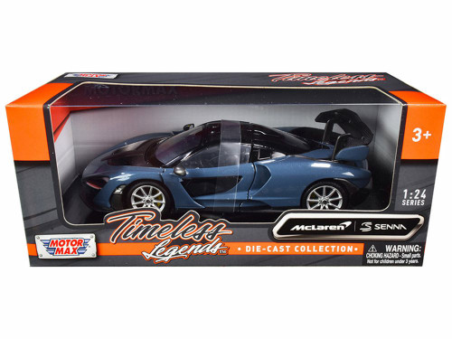 McLaren Senna, Blue - Motor Max 79355BL - 1/24 scale Diecast Model Toy Car