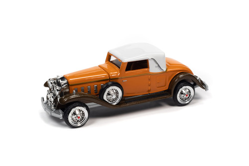 1931 Cadillac V16 Cabriolet, Burnt Orange and Brown - RC2 RCSP015/24 - 1/64 scale Diecast Car