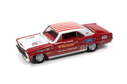 1966 Chevy Nova SS, Red and White - RC2 RC012/48 - 1/64 scale