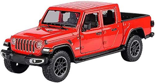 2021 Jeep Gladiator Overland (Hard Top), Red - Motor Max 79365/2D - 1/27 scale Diecast Model Toy Car