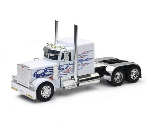 Peterbilt Model 379, White - New Ray SS-10641H - 1/32 scale Diecast Model Toy Car