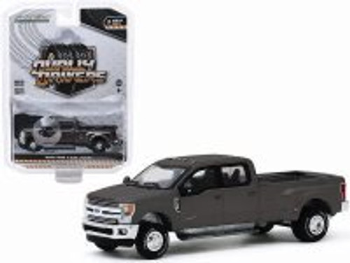 2019 Ford F-350 Dually, Stone Gray - Greenlight 46030F/48 - 1/64 scale Diecast Model Toy Car