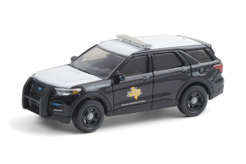 Texas Highway Patrol 2020 Ford Police Interceptor Utility, Black - Greenlight 30234/48 - 1/64 scale Diecast Model Toy Car