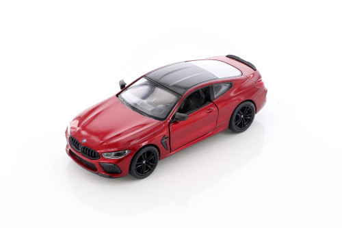 BMW M8 Competition Coupe, Red - Kinsmart 5425D - 1/38 scale Diecast Model Toy Car