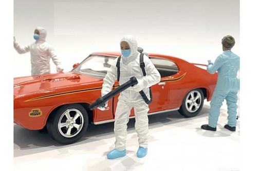 Hazmat Crew - Figure I, White - American Diorama 76267 - 1/18 scale Figurine - Diorama Accessory