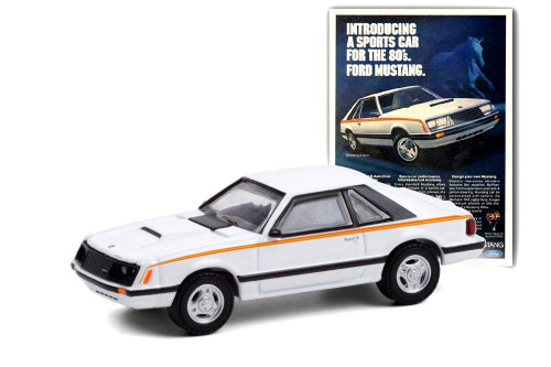 1980 Ford Mustang Introducing A Sports Car For The 80's 39060D/48- 1/64 scale Diecast Model Toy Car